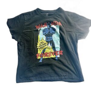 Marvel Black Panther Wakanda Forever T Shirt Mens XL Graphic Comic Superhero Tee